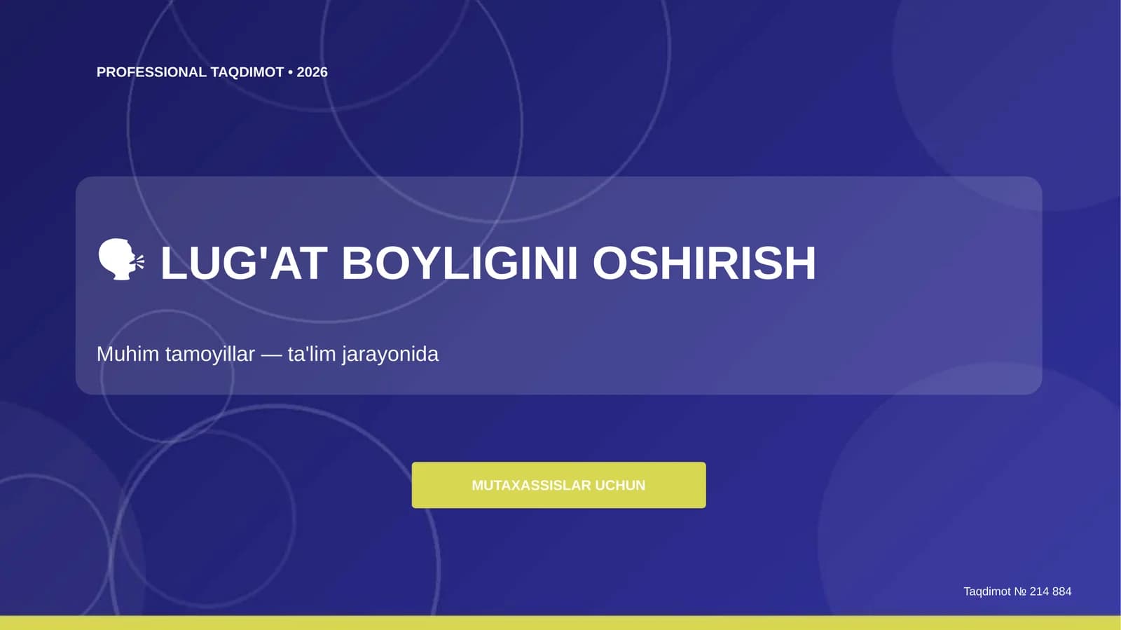 Lug'at boyligini oshirish: Muhim tamoyillar