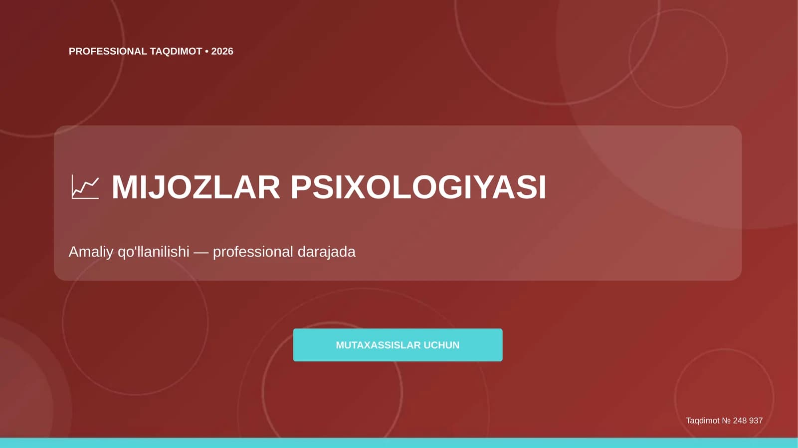 MIJOZLAR PSIXOLOGIYASI
