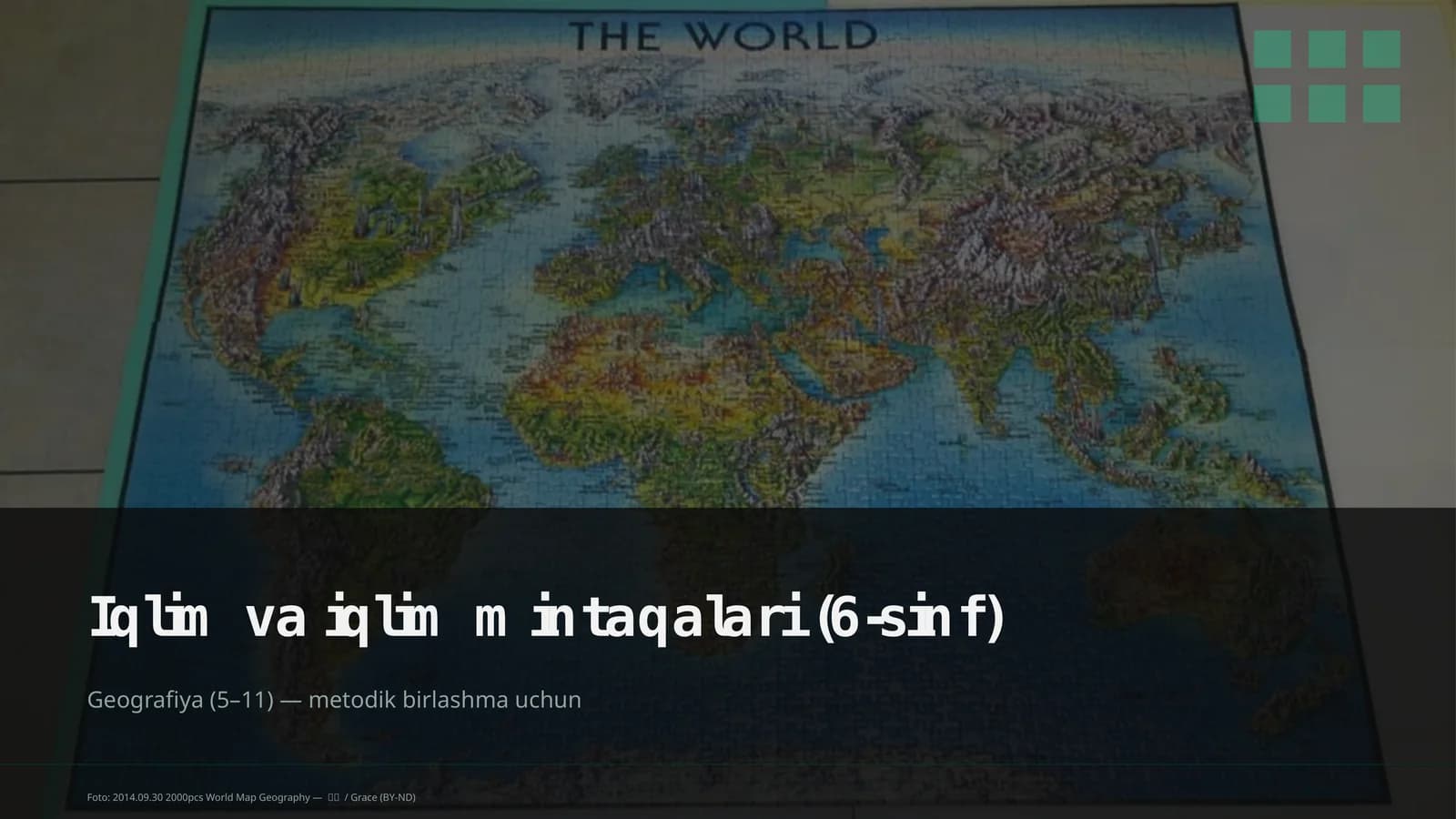 Iqlim va iqlim mintaqalari (6-sinf)