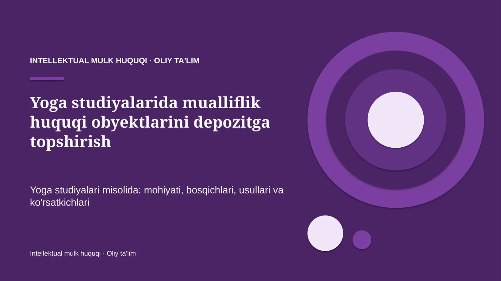 yoga studiyalarida mualliflik huquqi obyektlarini depozitga topshirish 2242