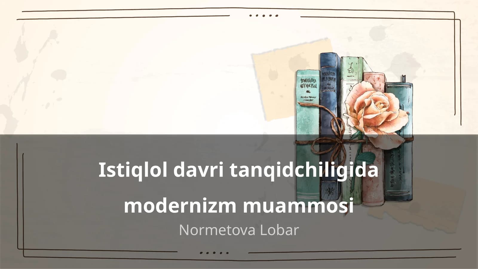 Istiqlol davri tanqidchilikida modernizm muammosi
