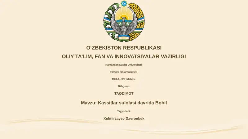 Bobilning yuksalishi
