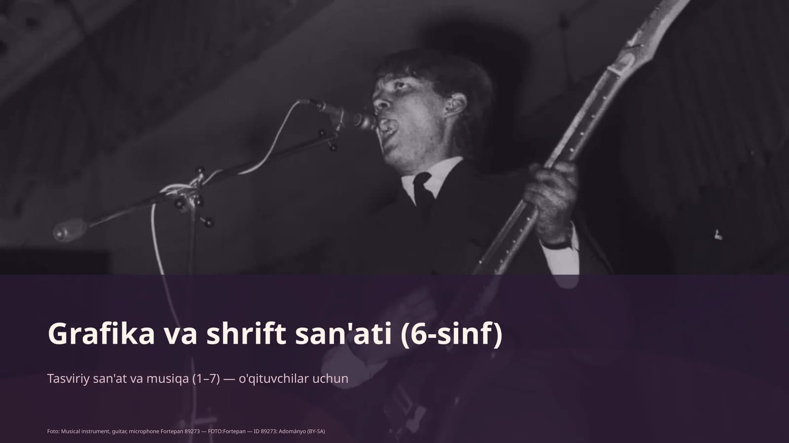 Grafika va shrift san'ati (6-sinf)