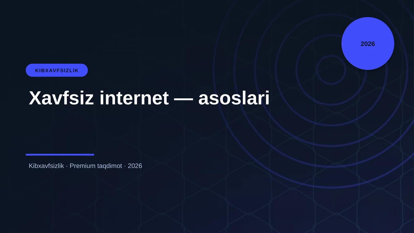 Xavfsiz internet — asoslari