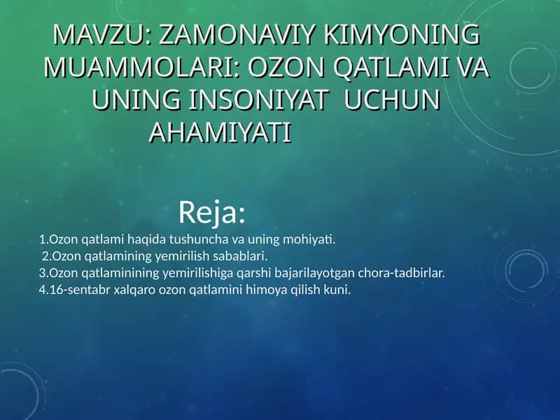 Ozon qatlami