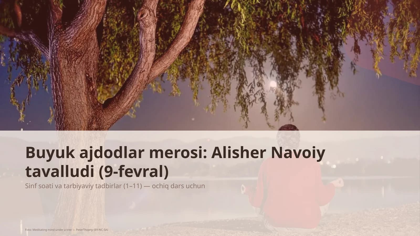 Buyuk ajdodlar merosi: Alisher Navoiy tavalludi (9-fevral)