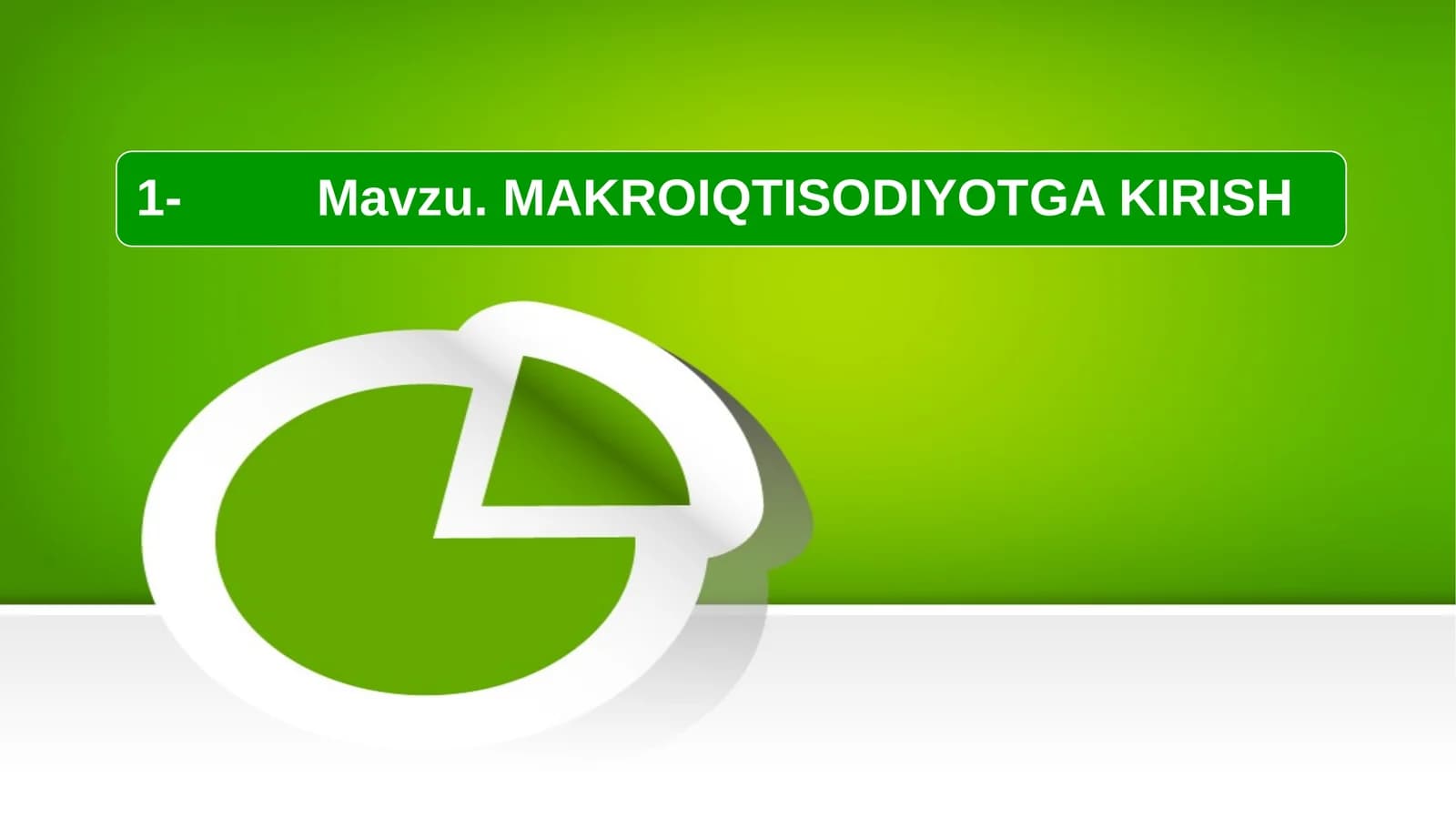 Makroiqtisodiyot