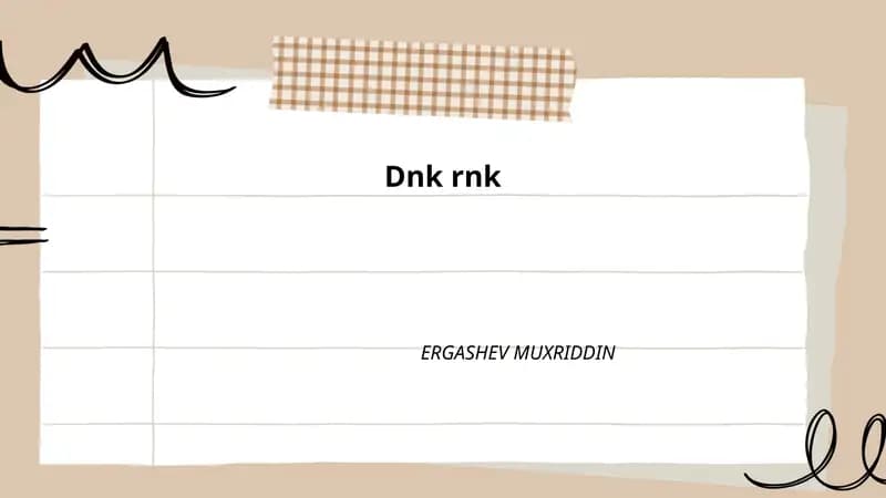 Dnk rnk