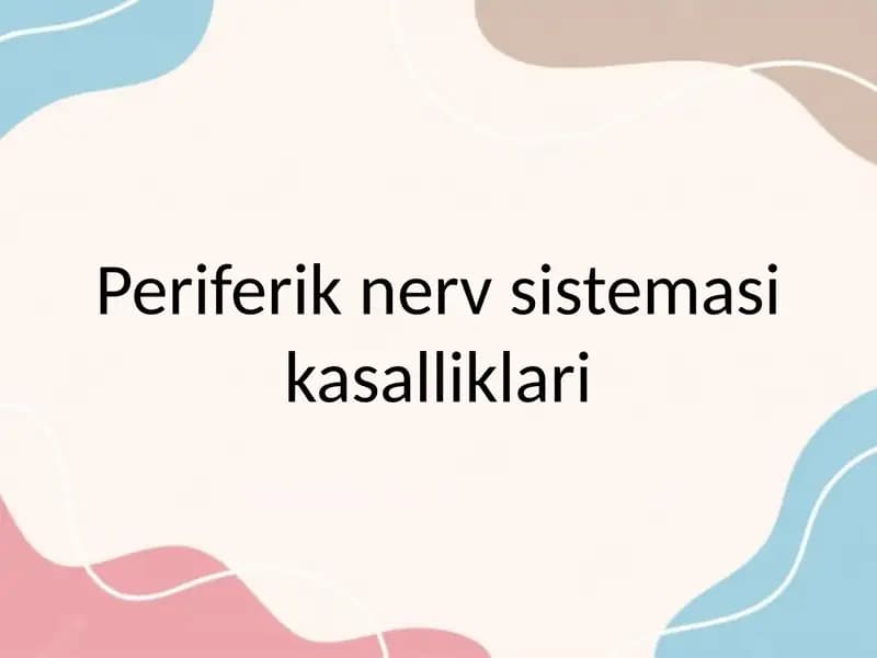 Periferik nerv sistemasi kasalliklari etiologiyasi klinikasi davolash va parvarish qilish usullari profilaktikasi. rejada nevritlar, polinevritlar haqda