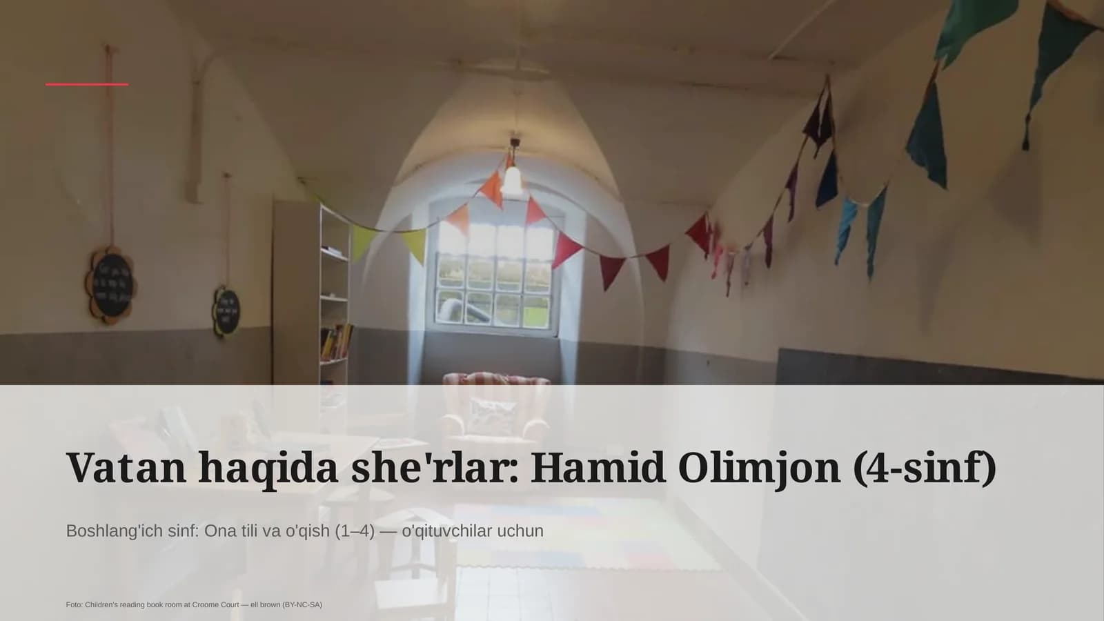 Boshlang'ich sinf: Ona tili va o'qish (1–4) — o'qituvchilar uchun