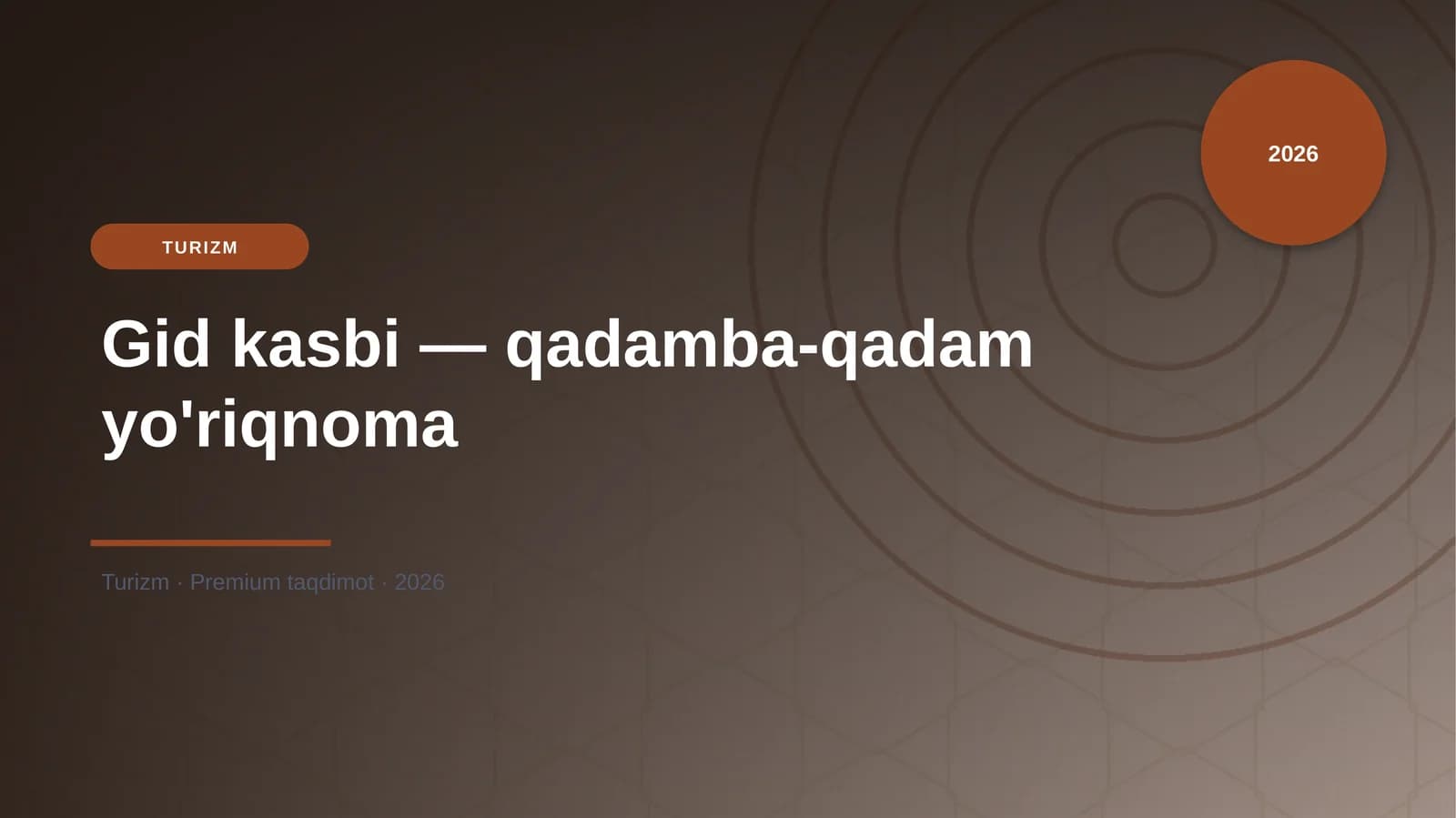 Gid kasbi — qadamba-qadam yo'riqnoma