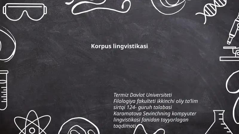 Korpus lingvistikasi
