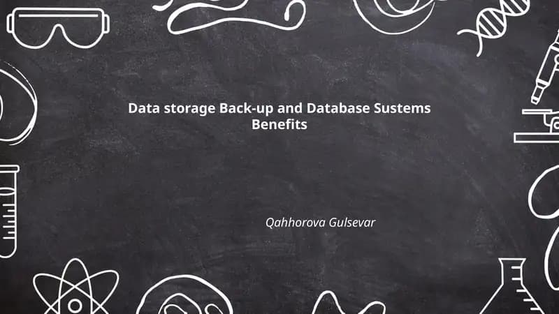Data storage Back-up and Database Systems Benefits