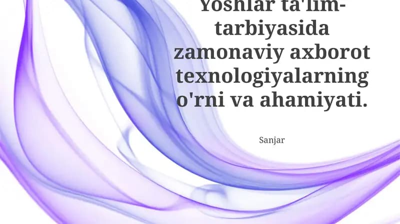 Kelajak Tayyor Ko'nikmalarni Rivojlantirish