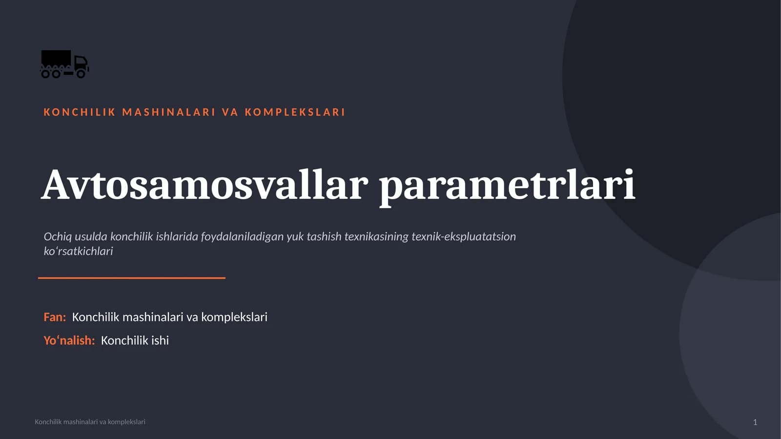 Konchilik mashinalari va komplexlari
