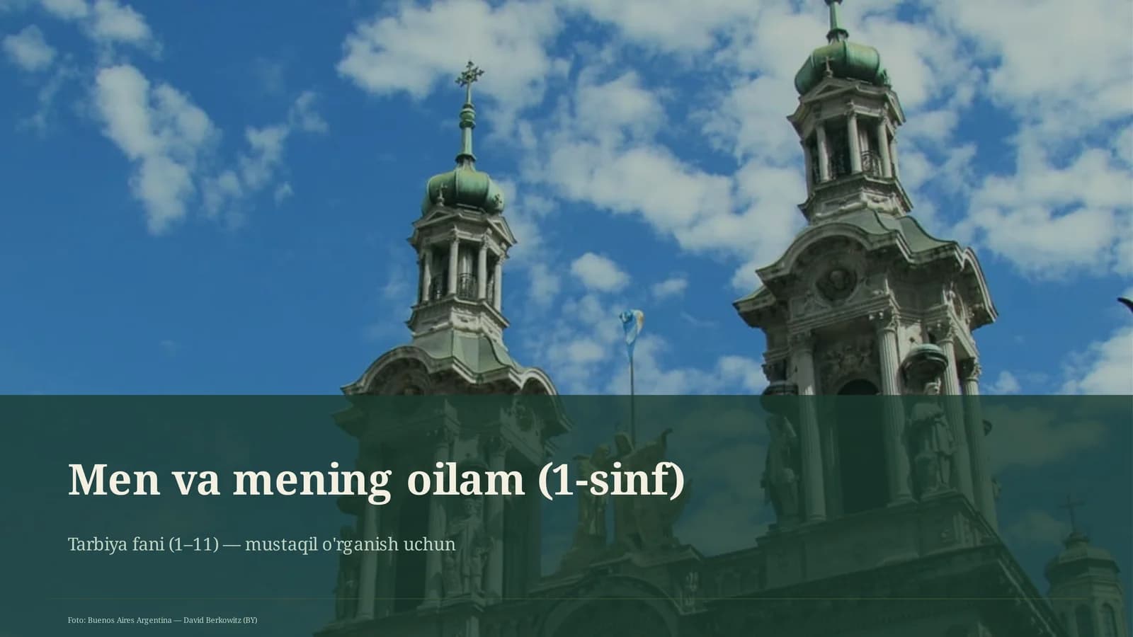 Men va mening oilam (1-sinf)
