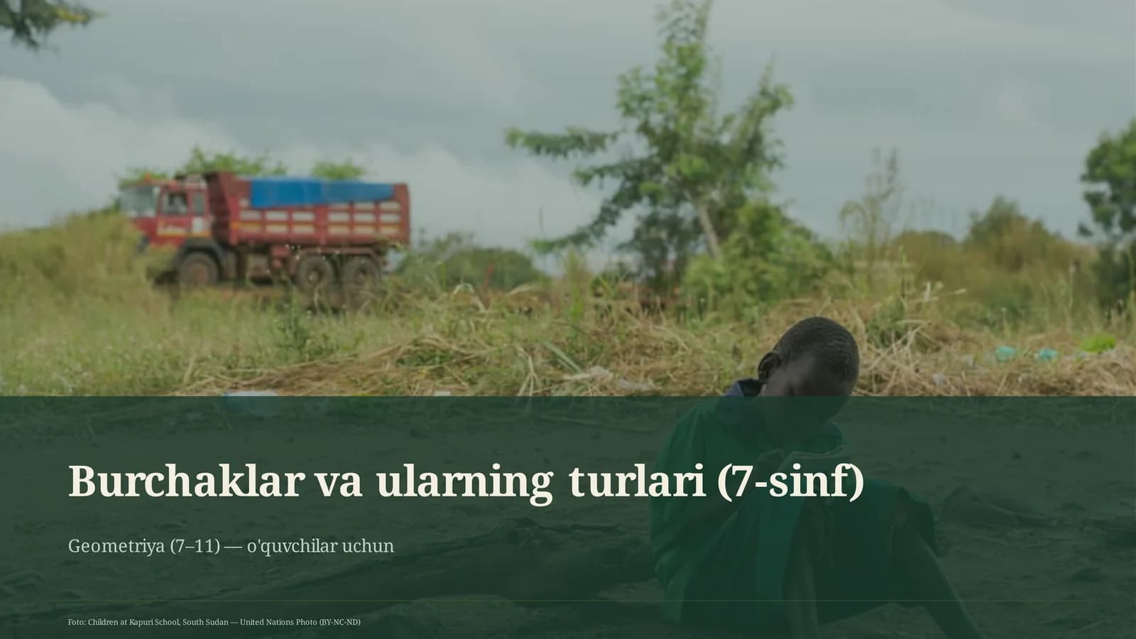 Burchaklar va ularning turlari (7-sinf)
