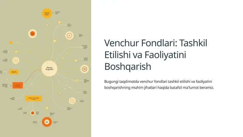 Venchur Fondlari: Tashkil Etilishi va Faoliyatini Boshqarish