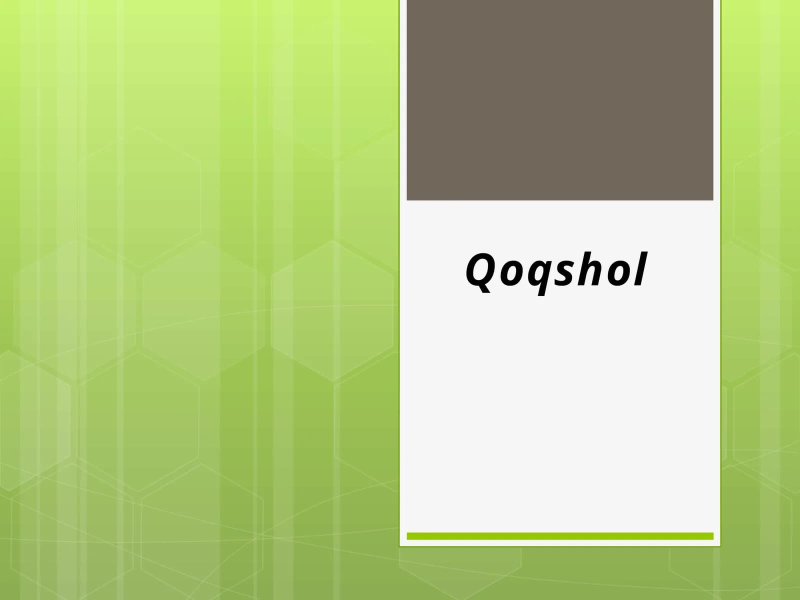 Qoqshol