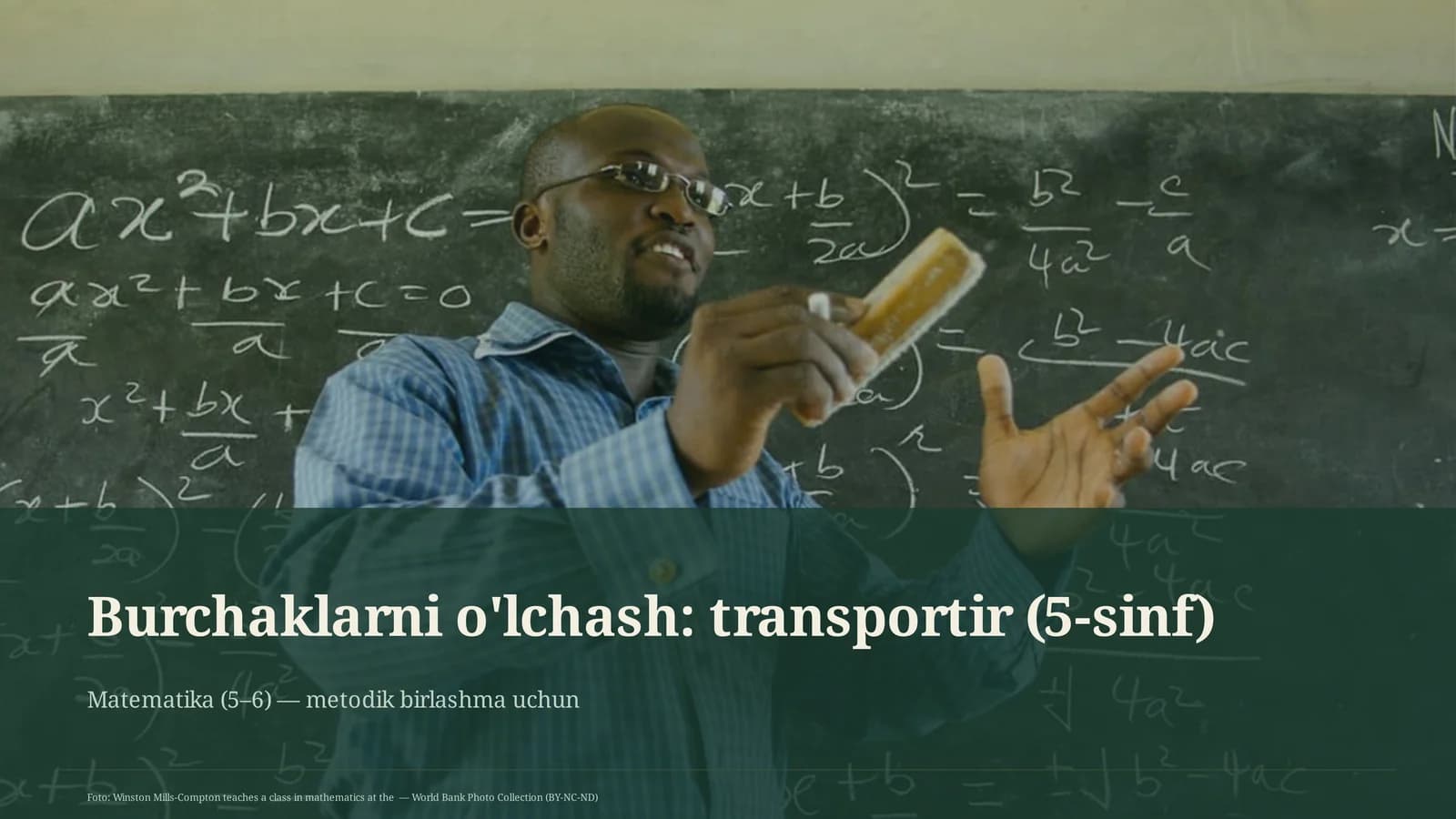 Burchaklarni o'lchash: transportir (5-sinf)