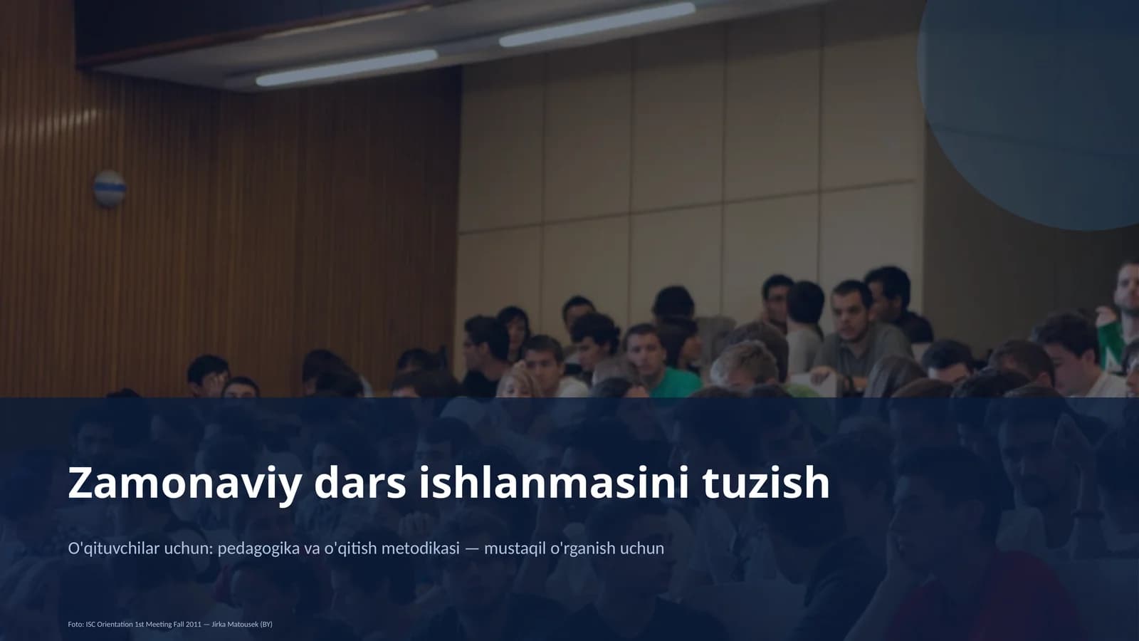 Zamonaviy dars ishlanmasini tuzish