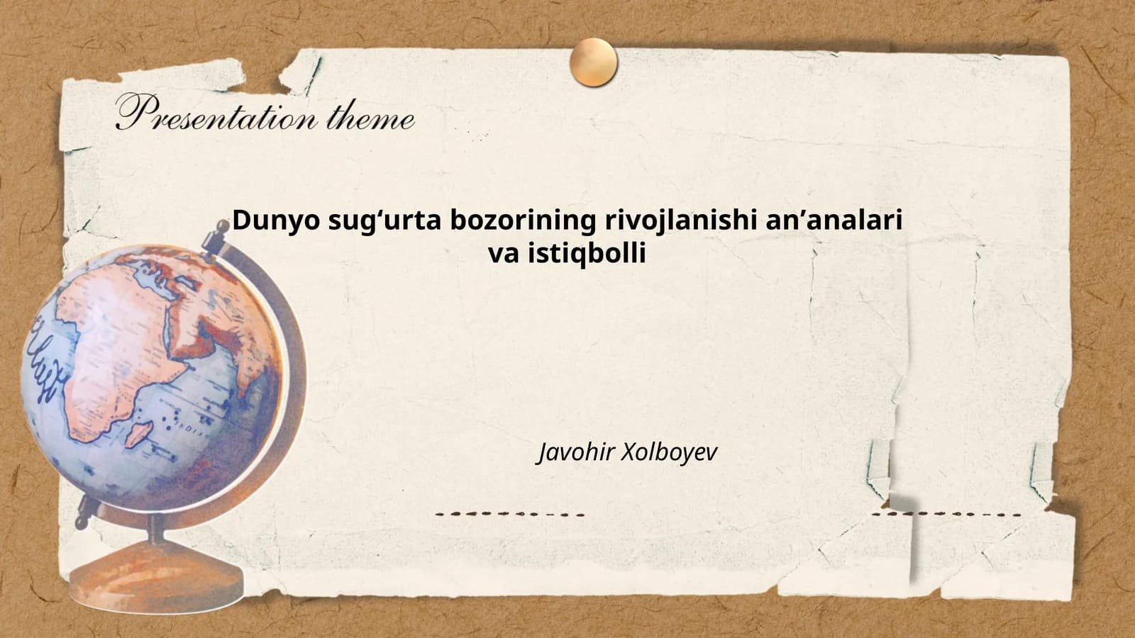 Dunyo sug‘urta bozori tarixi