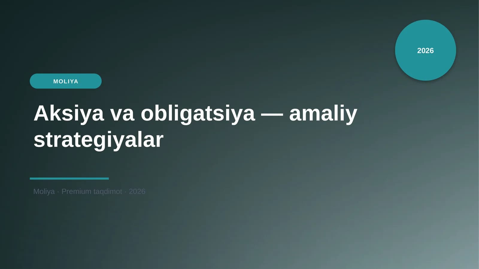 Aksiya va obligatsiya — amaliy strategiyalar