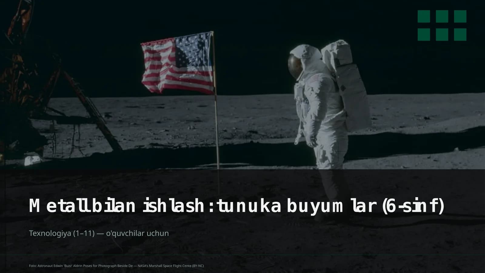 Metall bilan ishlash: tunuka buyumlar (6-sinf)