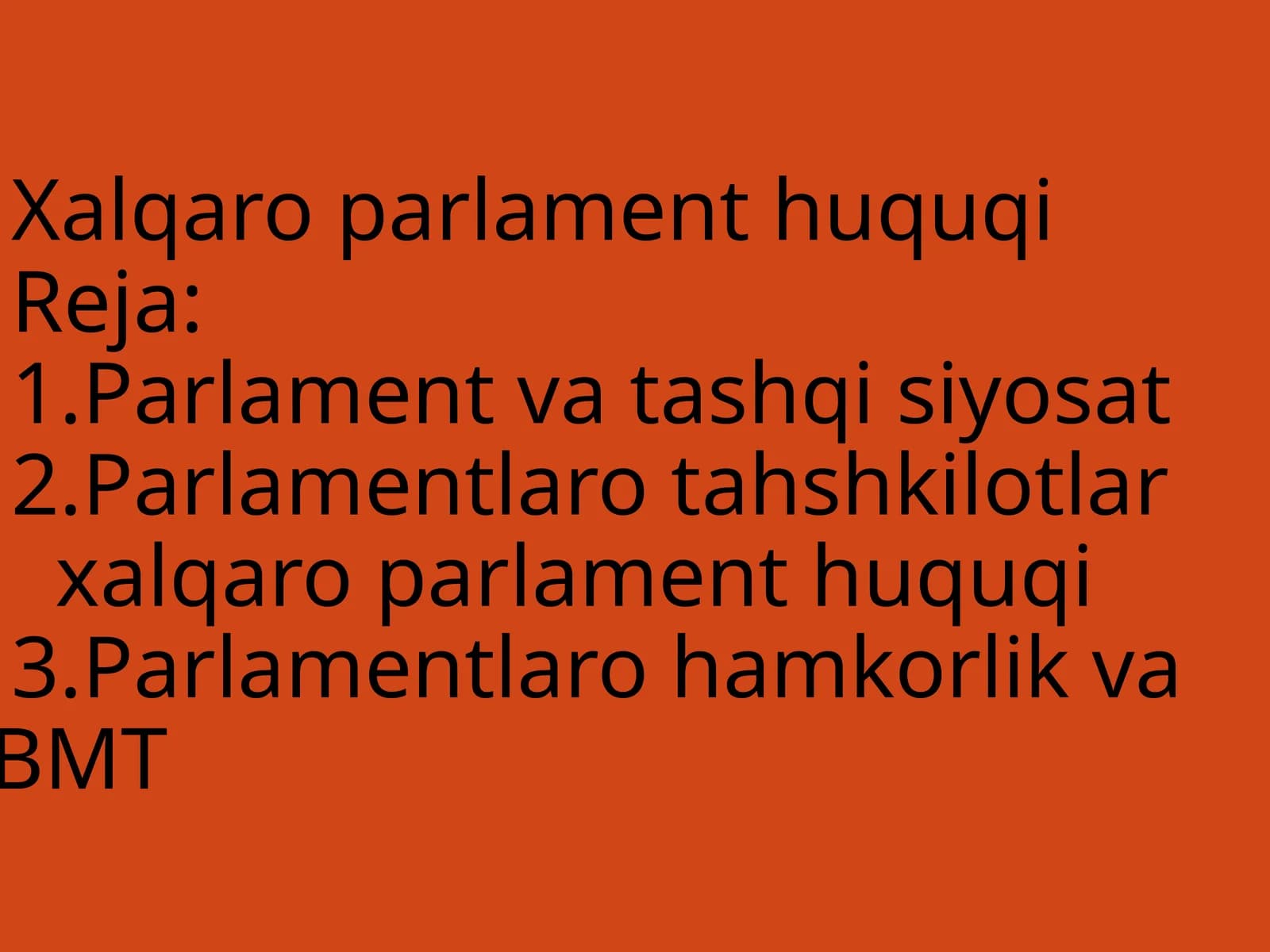 Xalqaro parlament huquqi