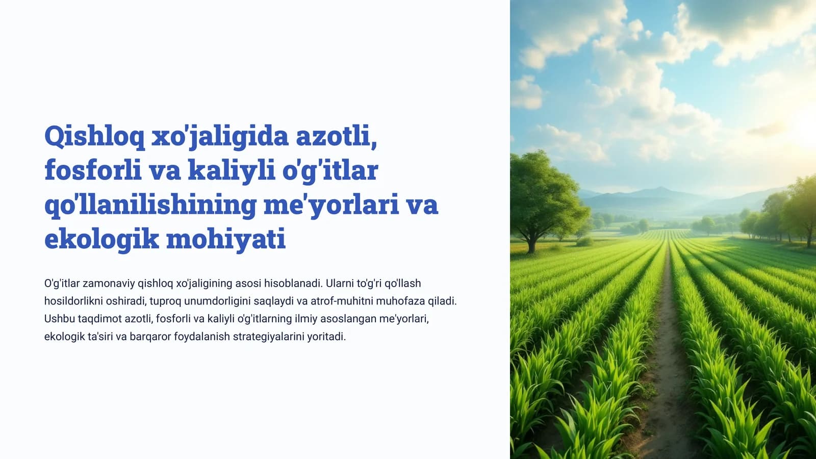 O'g'itlarning ahamiyati