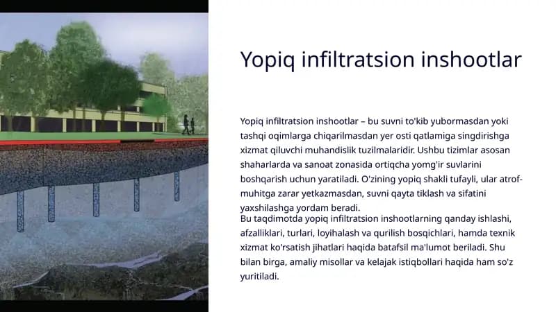 Yopiq infiltratsion inshootlar