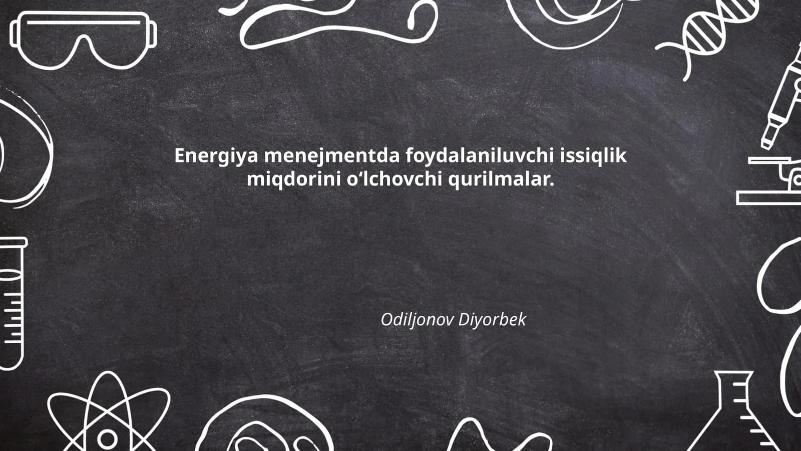 Energiya menejmentda foydalaniluvchi issiqlik miqdorini o‘lchovchi qurilmalar