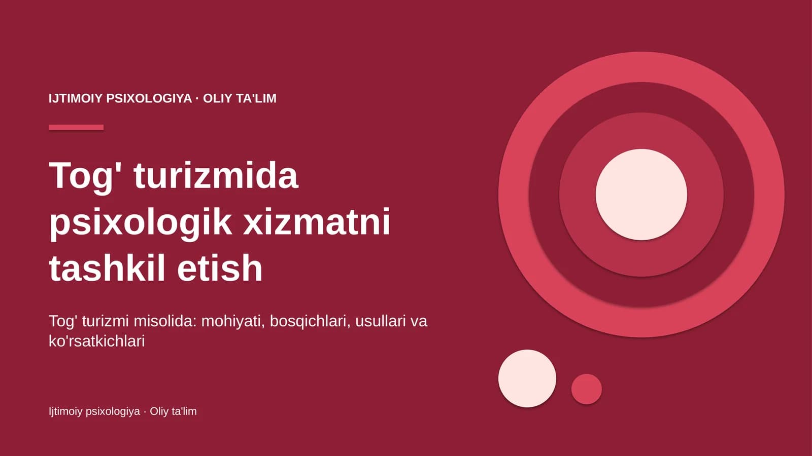 tog' turizmida psixologik xizmatni tashkil etish 1032