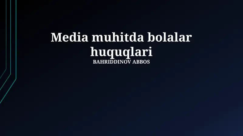 Bolalar huquqlarini himoya qilish mexanizmlari