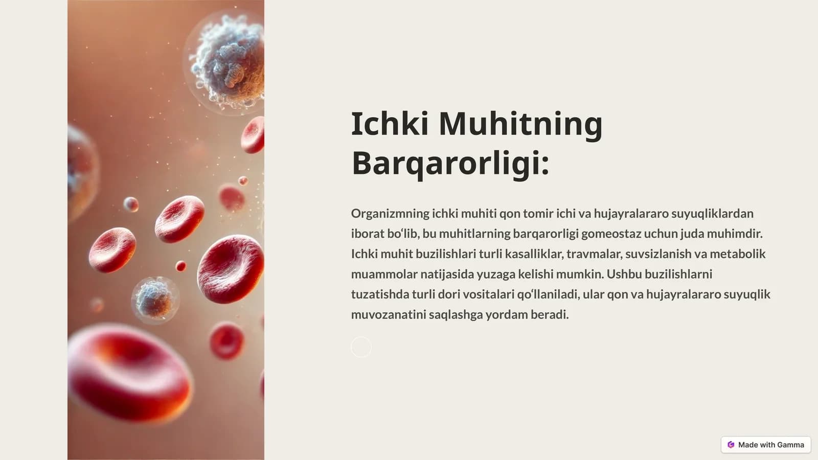 Ichki Muhitning Barqarorligi