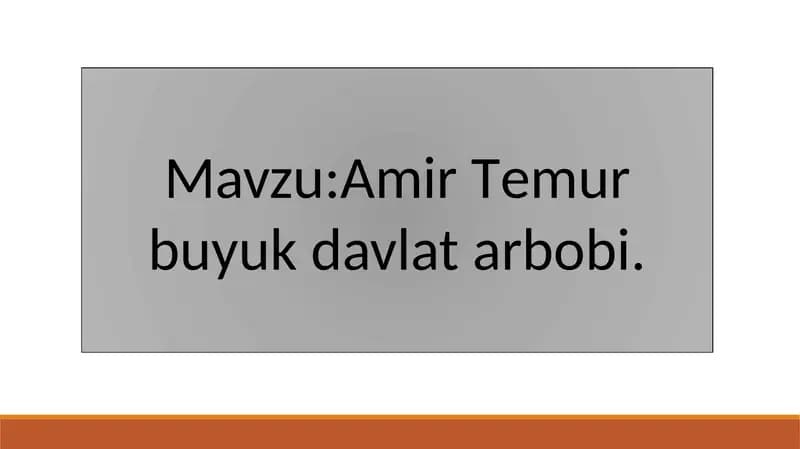 Amir Temur