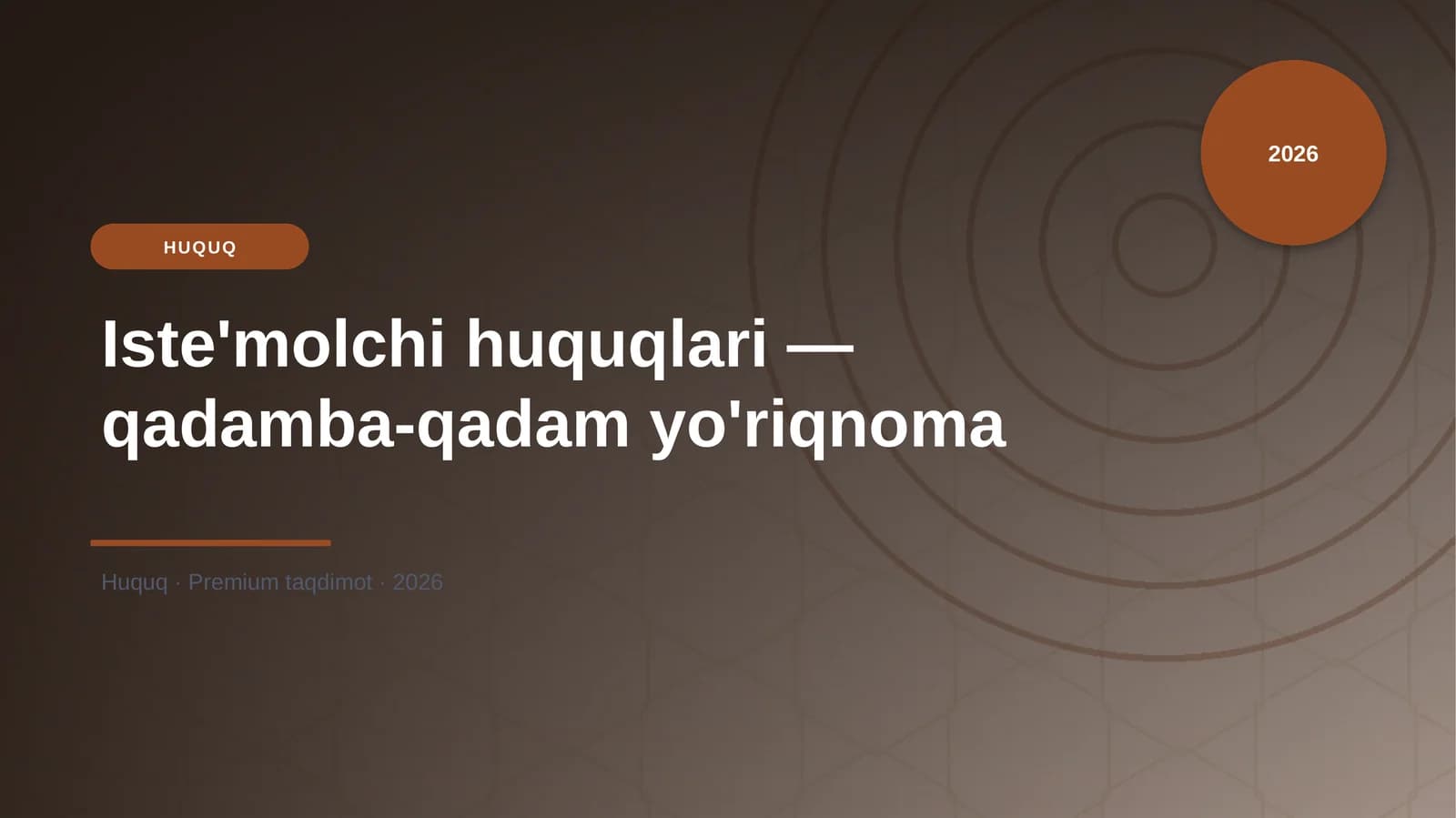 Iste'molchi huquqlari — qadamba-qadam yo'riqnoma
