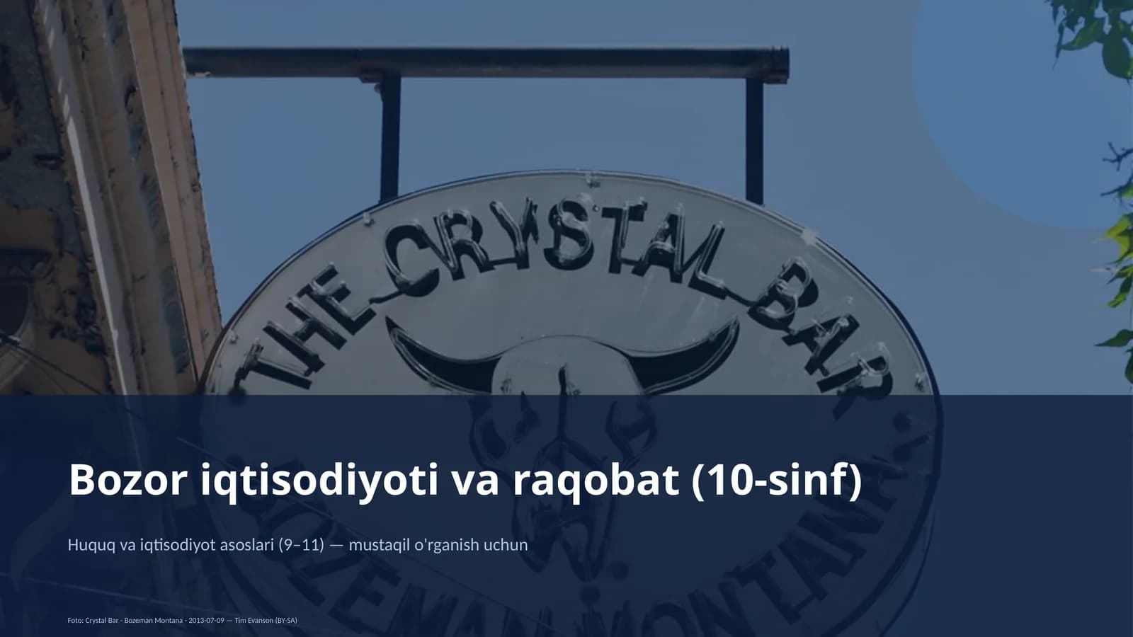 Huquq va iqtisodiyot asoslari (9–11)