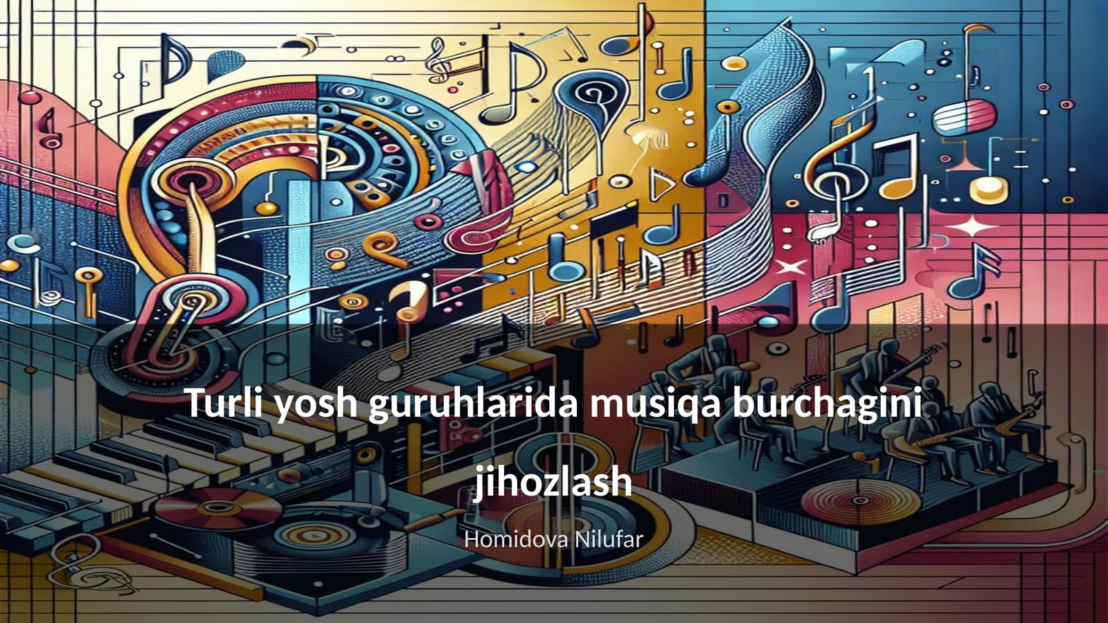 Bolalar uchun musiqa burchagi dizayni