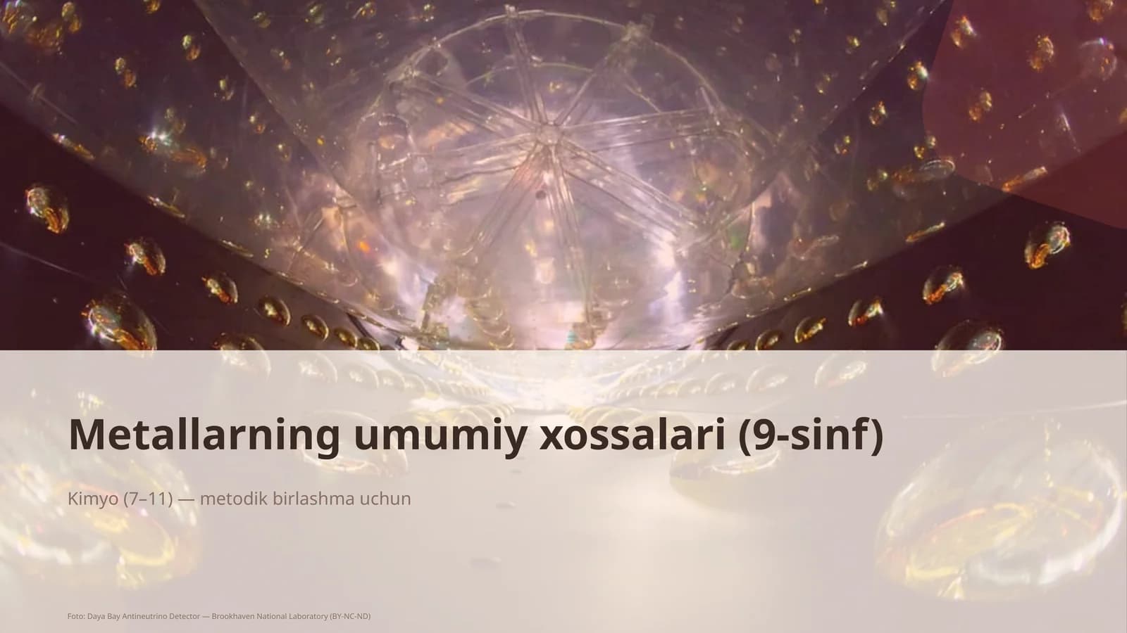 Metallarning umumiy xossalari (9-sinf)