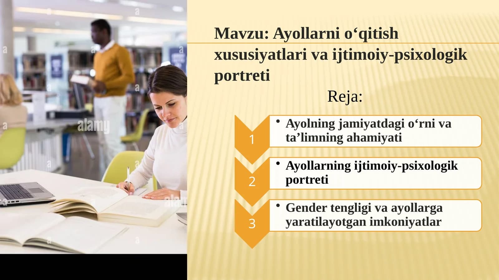 Ayollarni o‘qitish xususiyatlari va ijtimoiy-psixologik portreti