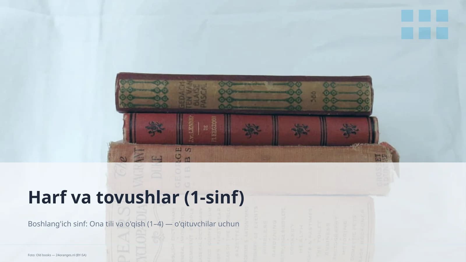 Harf va tovushlar (1-sinf)