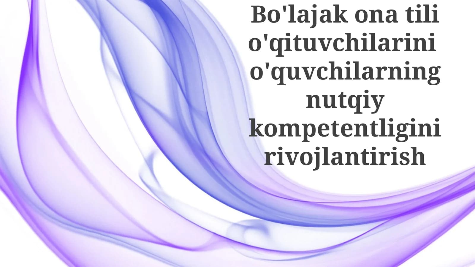 Nutq asoslari