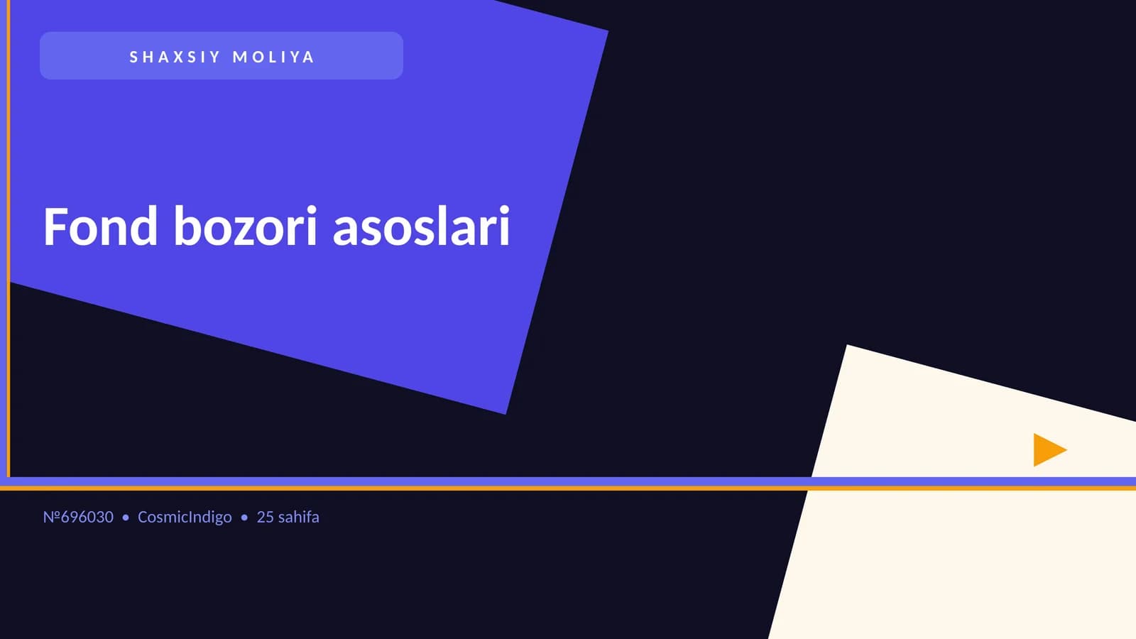 Fond bozori asoslari
