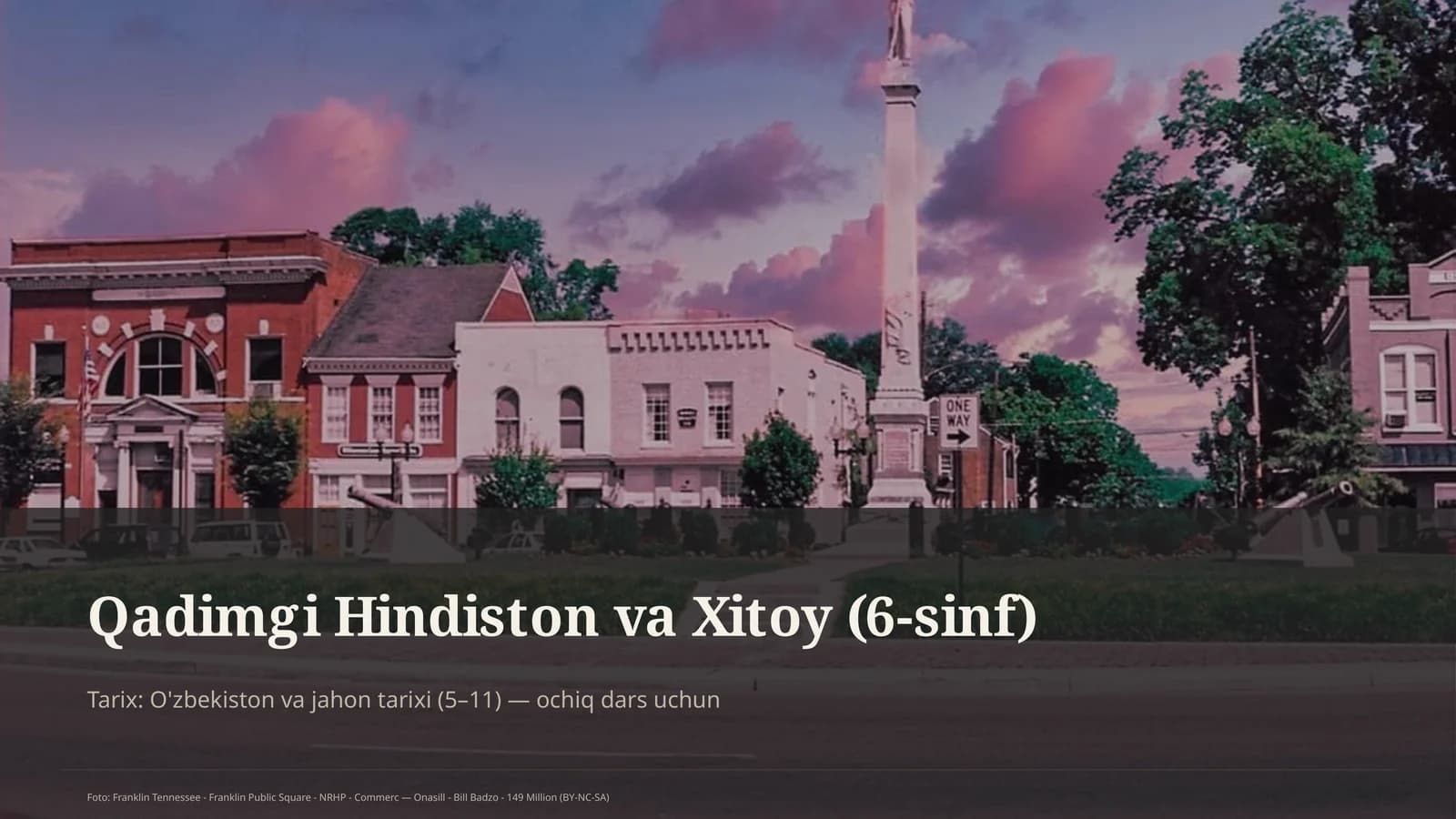 Qadimgi Hindiston va Xitoy (6-sinf)