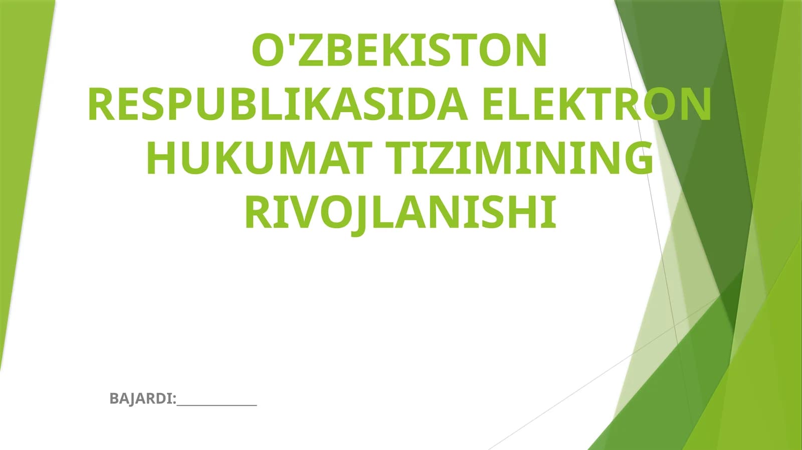 Elektron hukumat tushunchasi