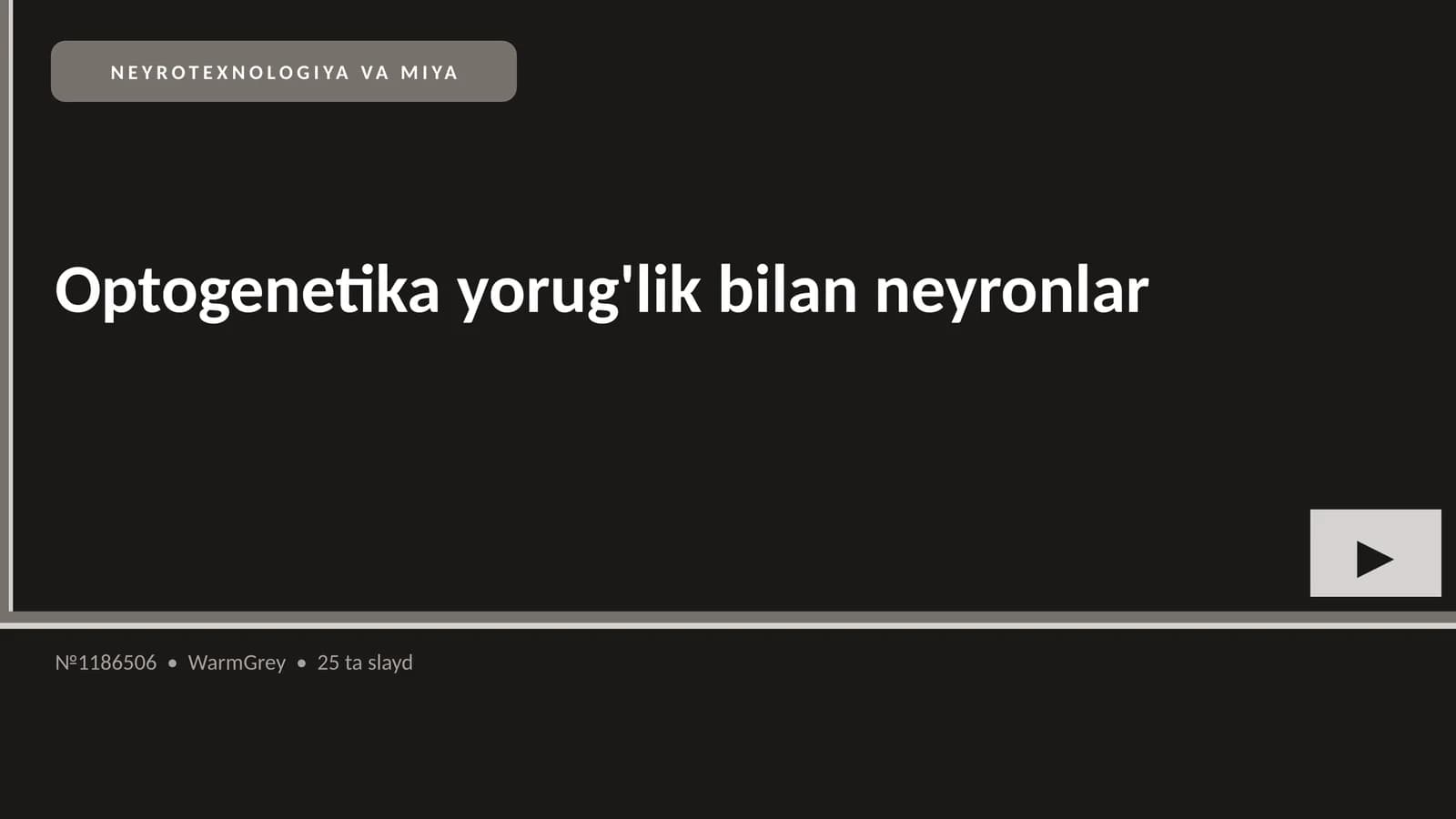 NEYROTEXNOLOGIYA VA MIYA