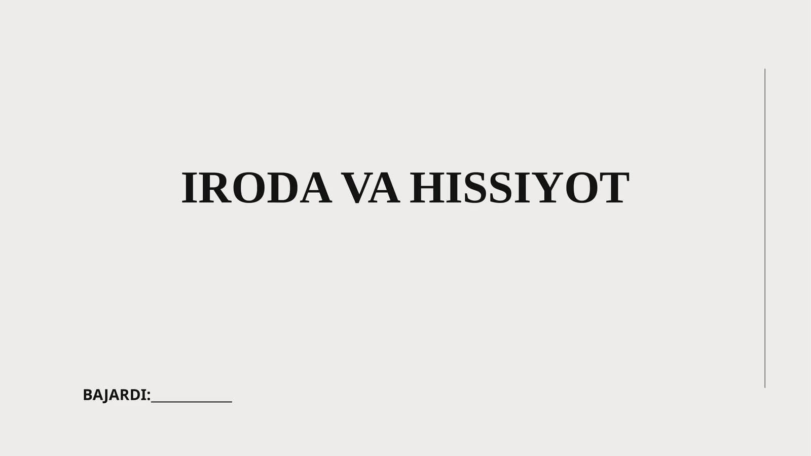 Iroda va hissiyot