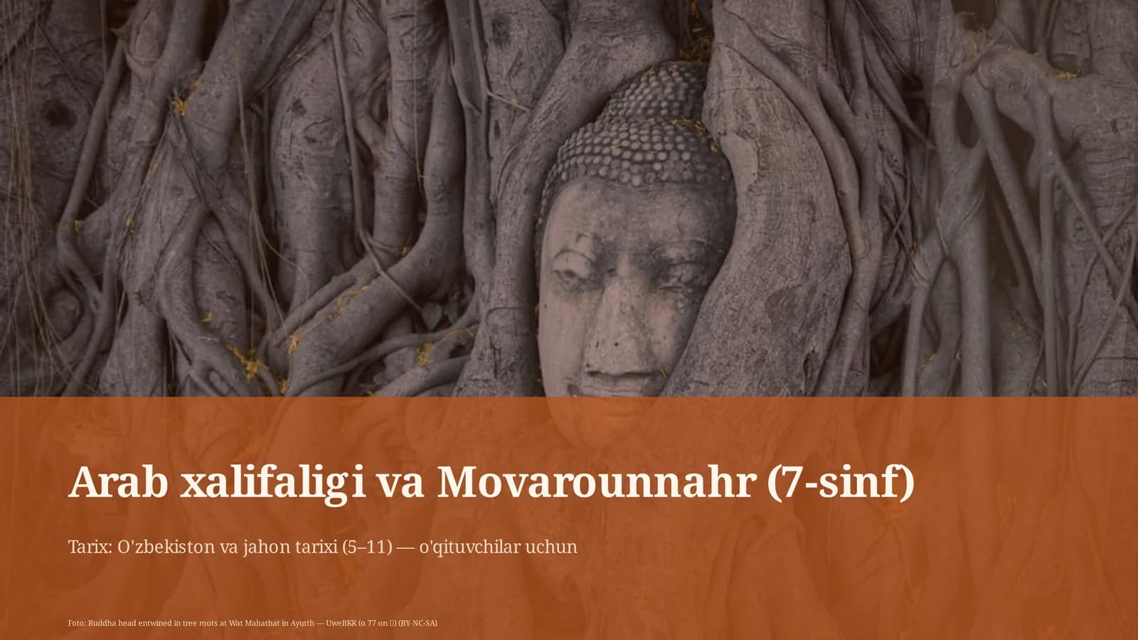 Arab xalifaligi va Movarounnahr (7-sinf)