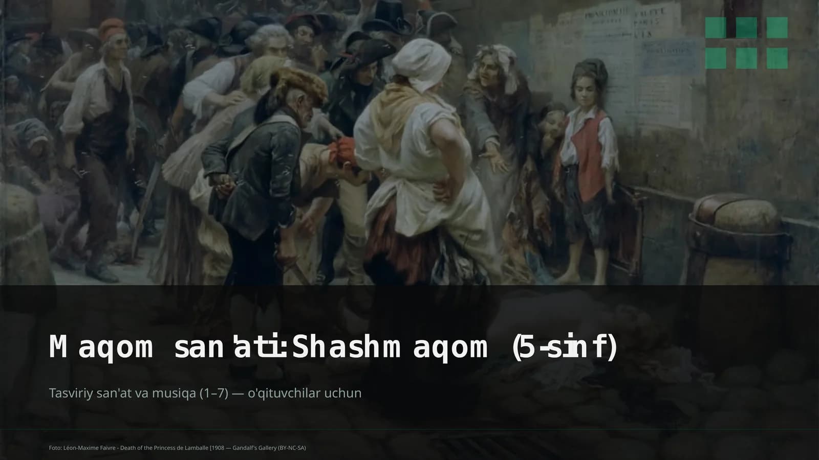 Maqom san'ati: Shashmaqom (5-sinf)